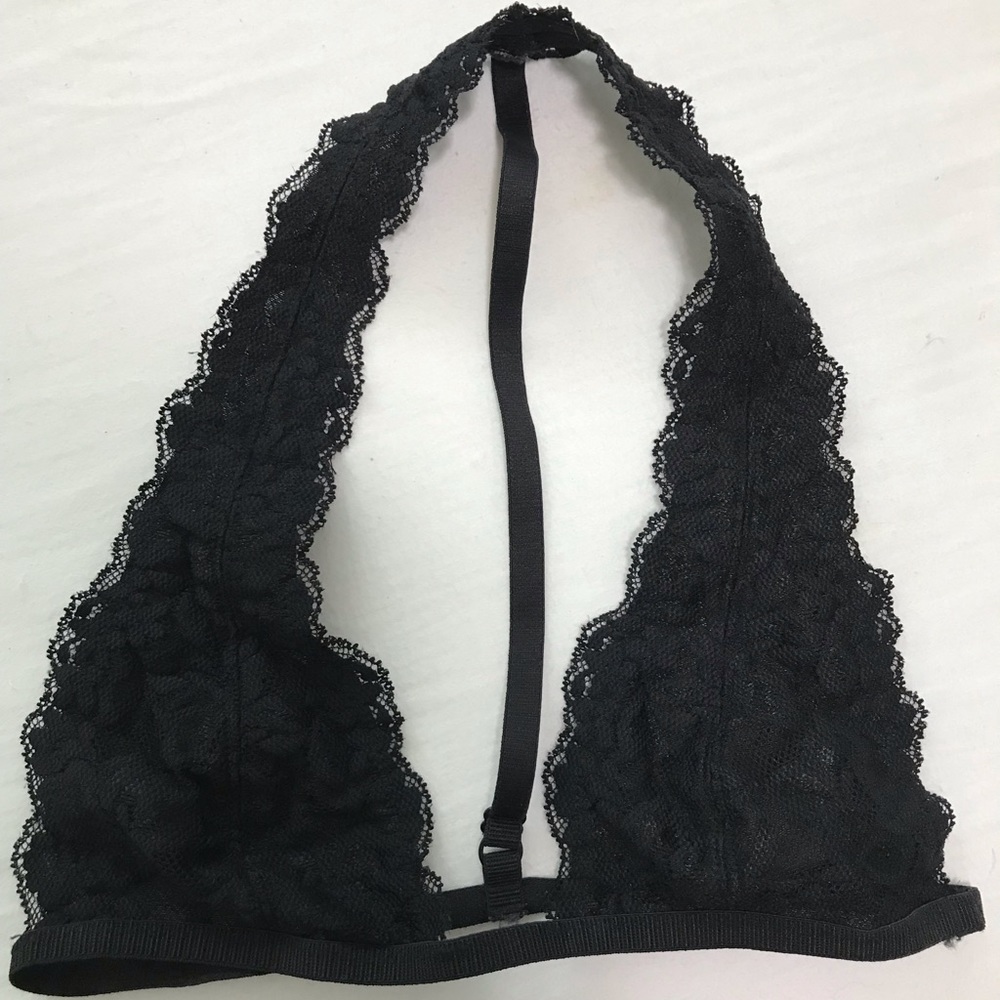 Free People Lace Halter Bralette